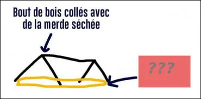 Déjà vachement fort d'avoir survécu à une catastrophe nucléaire / écologique / guerrière / apocalyptique (au choix), vous devez vous construire un abri : que vous manque-t-il, d'après le croquis ?