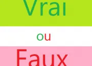 Quiz Vrai ou faux : Culture gnrale