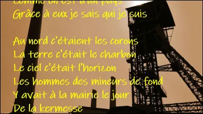 En 1982, qui chantait 'Les Corons" ?