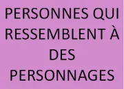 Quiz Personnes vs Personnages