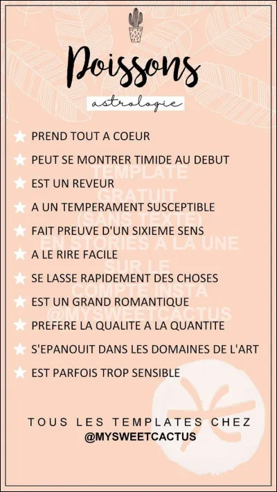 Le classement des meilleurs signes astrologiques : 

#12 ) Poissons : entre quelle date et quelle date les Poissons sont-ils nés ?