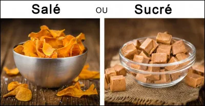 Préfères-tu le sucré ou le salé ?