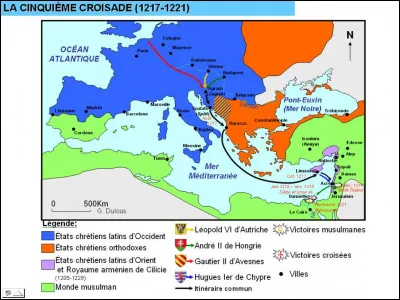 Quel était l'objectif de la cinquième croisade ?