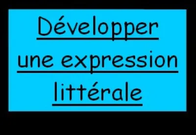 Première partie : développement.
Développez, simplifiez et ordonnez cette expression littérale : 
A = 2 (5x + 4).