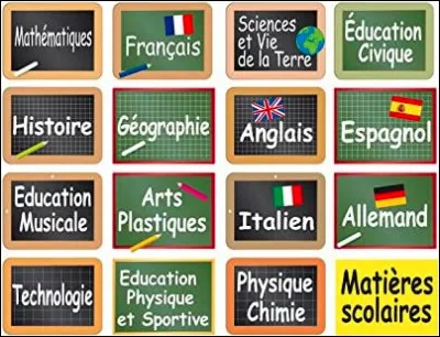 Quelle est l'initiale de ta matière scolaire préférée ? (1/4)