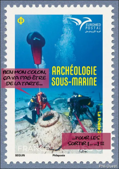 Archéologie sous-marine > Qu'ont trouvé nos seconds cousteaux* au fond de l'eau ? [Aidez-vous du dialogue !]