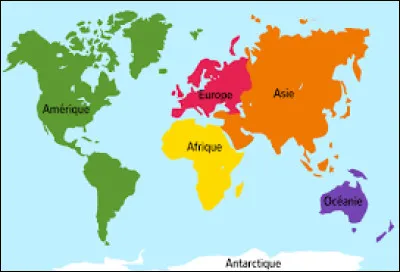 Que peut-on dire de la taille du continent auquel tu penses ?