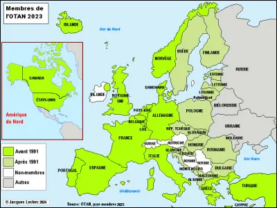 L'OTAN est une alliance regroupant 32 États membres.