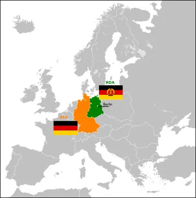 En quelle année la RFA et la RDA sont-elles nées ?