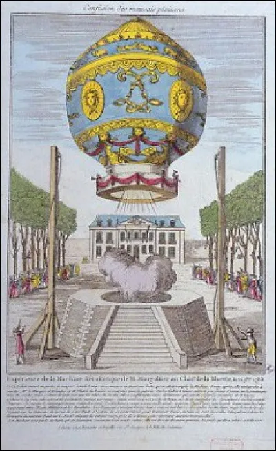 Tout avait commencé le 19 septembre 1783, pour le 1er vol habité de l'histoire : les frères Montgolfier envoient dans l'azur parisien ... (Complétez !)