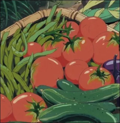 De quel Ghibli viennent ces légumes et ces fruits ?