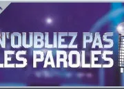 Quiz N'oubliez pas les paroles !