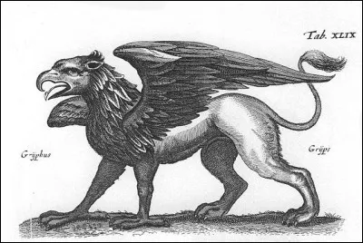 Le griffon est un hybride entre...