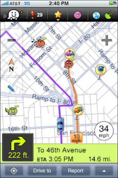 En quelle année a été créée la première version de Waze ?