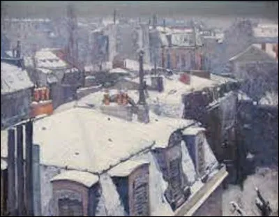 On débute ce quiz en cherchant un impressionniste. De ces trois membres, lequel a réalisé, entre 1878 et 1879, ce tableau nommé ''Vue de toits (effet de neige)'' aussi appelé ''Toits sous la neige, Paris'' ?