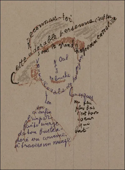 A - Quel est le nom des poèmes graphiques que le poète Guillaume Apollinaire a beaucoup pratiqué ?