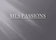 Quiz Mes passions