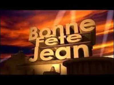 Jean est un prénom d'origine française mais aussi un prénom féminin anglais. Quels jours fête-t-on les Jean ?