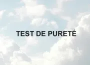 Test Test de puret 2024