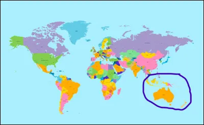 1) Les continents : 
Quel est ce continent ?