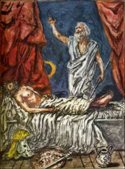 À la fin du Chant I, Thétis, la mère d'Achille, implora Zeus de rendre justice à son fils en causant des pertes aux Grecs tant qu'Achille refusait de combattre. Zeus accepta cette requête et promit d'envoyer un rêve trompeur à Agamemnon.
Quel rêve trompeur Zeus envoya-t-il à Agamemnon pour l'inciter à attaquer Troie immédiatement ?