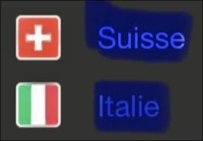 Premier match : Suisse-Italie. Quel est le bon score ?