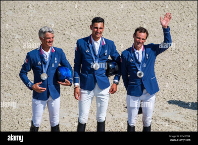 Stéphane Landois, cavalier de concours complet, rend un hommage à Thais Meheust lors des JO de Paris 2024. Quel est cet hommage ?