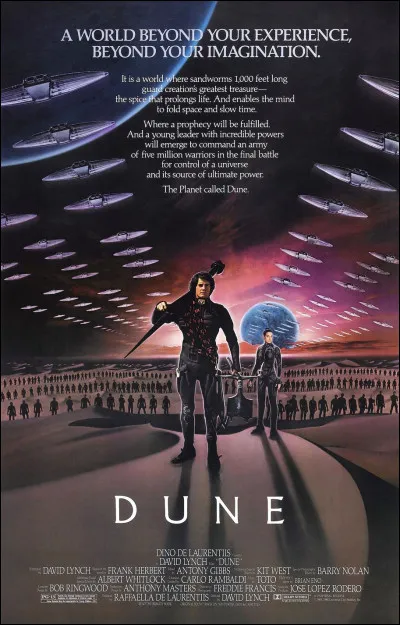 "Dune (1984)" est un film réalisé par David Lynch.