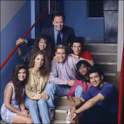 Quelle série des années 80 met en scène un groupe de jeunes lycéens et leur principal, M. Belding ?