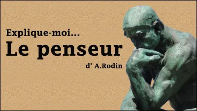 Le "Penseur" d'Auguste Rodin est exposé au musée du Louvre.