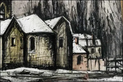 Qui a peint "L'Église sous la neige" ?