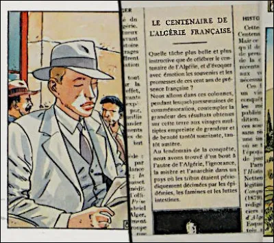 1930, Alger > Paul, ancien zouave de la Grande Guerre devenu journaliste, est de retour dans son Algérie natale. Qu'est-ce qui agite certains milieux algérois cette année-là ?