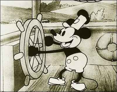 Dans quel dessin animé sonore voit-on Mickey Mouse en 1928 ?