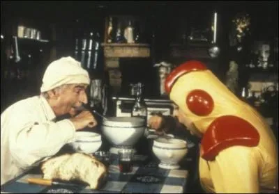 Amateur du potage de Louis de Funs, il est 'La denre' dans ce film ... .