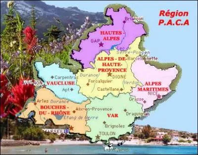 Tout d'abord , quel dpartement ne fait pas partie de la rgion PACA ? (voir la carte)