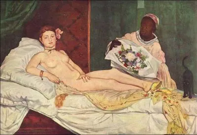 De quelle peinture qu'il a d'ailleurs copie Manet s'inspira-t-il pour sa clbre Olympia ?