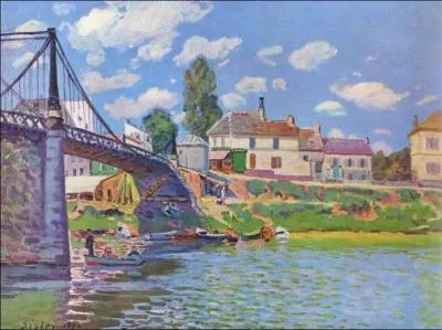 Qui a peint ce tableau intitul ' Pont de Villeneuve la Garenne' ?