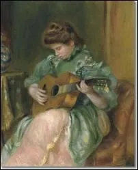 Qui a peint cette ' Femme a la guitare ' ?