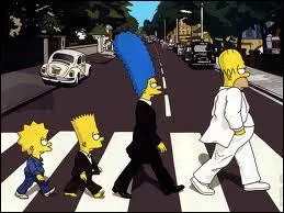 Qui les Simpson ont-ils imit sur cette photo ?