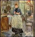 Qui a peint cette jeune femme dans une salle  manger ?