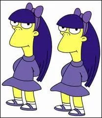 Comment s'appellent ces soeurs jumelles qui apparaissent dans les Simpson ?