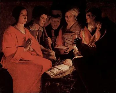 Quel clbre tableau de Georges de la Tour, expos au Louvre, est ralis sur le thme de la nativit ?