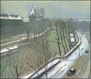 'Quai des Augustins sous la neige'