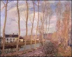 Quel peintre a reprsent dans de nombreuses toiles le canal du Loing  Moret-sur-Loing ?