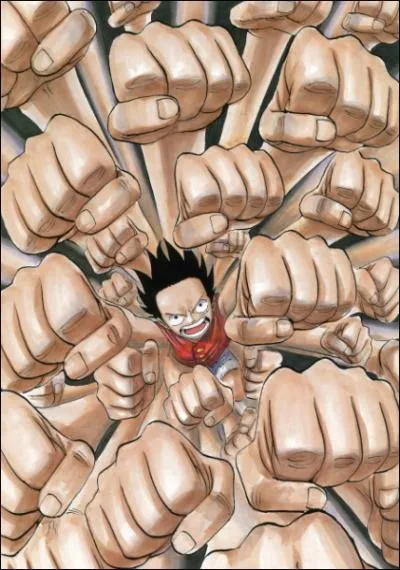 Quelle technique utilise Luffy sur la photo ?