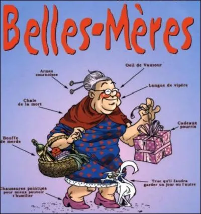 Comment dit-on en anglais : ''Ma belle-mère est souffrante, elle ne viendra pas dîner à la maison ce soir ! ''