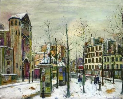 La Place des Abbesses sous la neige