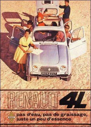 Elle marque l'entre de Renault dans l're moderne. La 4L va devenir un symbole, fabrique de 1961  :