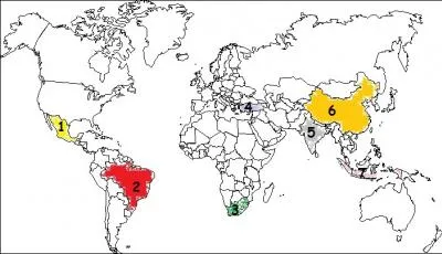 A quel pays mergent correspond le pays 1 ?