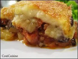 Parmi ces ingrdients dont je dispose pour confectionner une vritable moussaka grecque. Cochez ce qui ne me servira certainement pas.